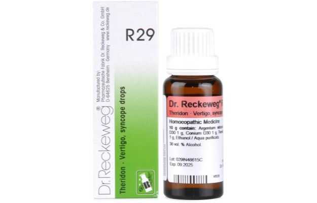 Dr. Reckeweg R29 Vertigo And Syncope Drop
