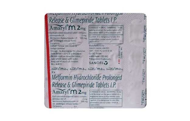 Amaryl M 2mg Tablet PR (20)