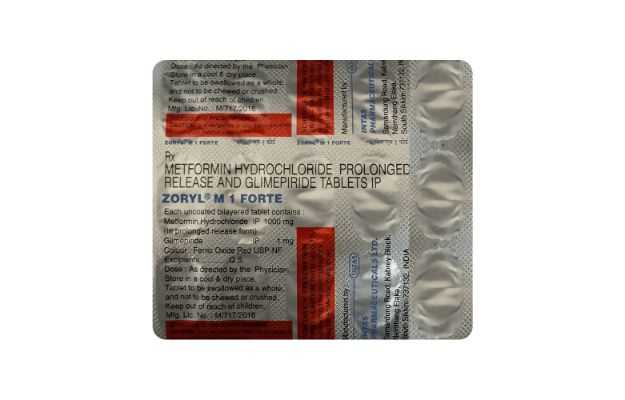 Zoryl M 1 Forte Tablet PR (15)