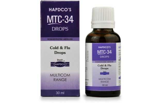 Hapdco MTC-34 Cold & Flu Drop