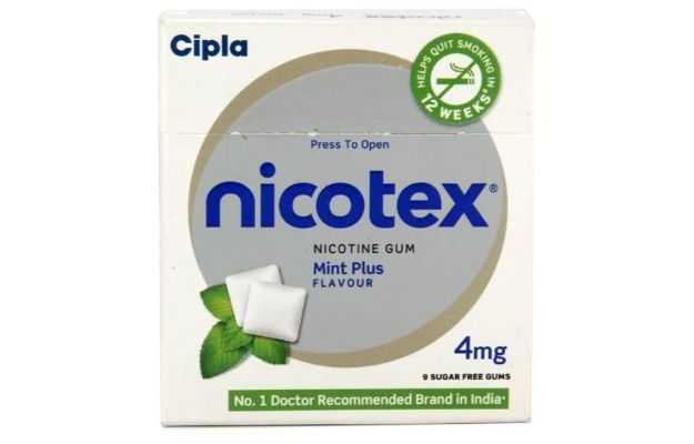 Nicotex Mint Plus 4 Chewing Gum (9)
