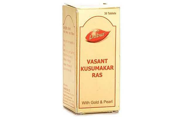Dabur Vasant Kusumakar Ras With Gold & Pearl Tablet (30)