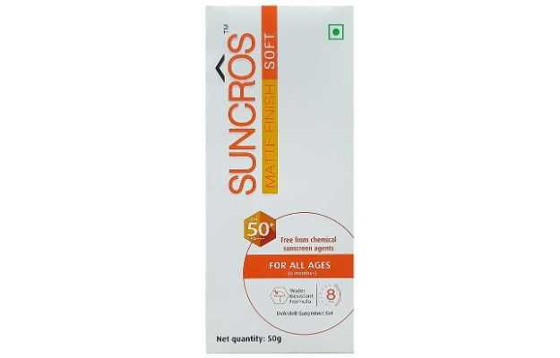 Suncros Matte Finish Soft Gel SPF 50 50gm