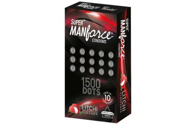 Manforce 1500 Dots Litchi Flavoured Condom