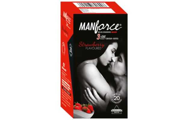 Manforce Wild Strawberry Condom (20)