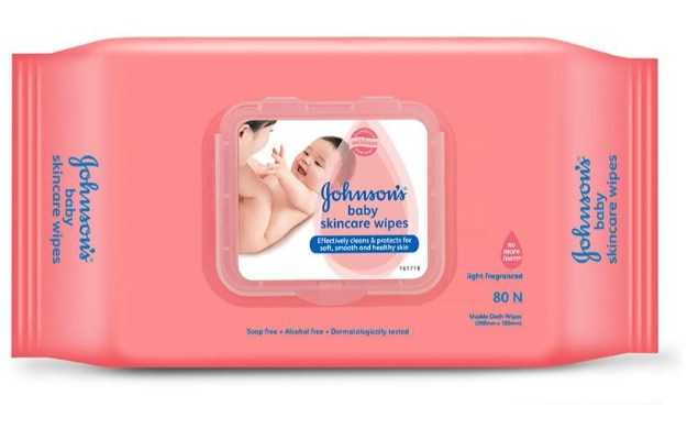 Johnson Baby Skincare Wipes (80)