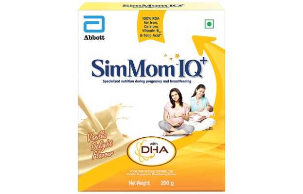 SimMom IQ Plus Powder Vanilla delight 200gm