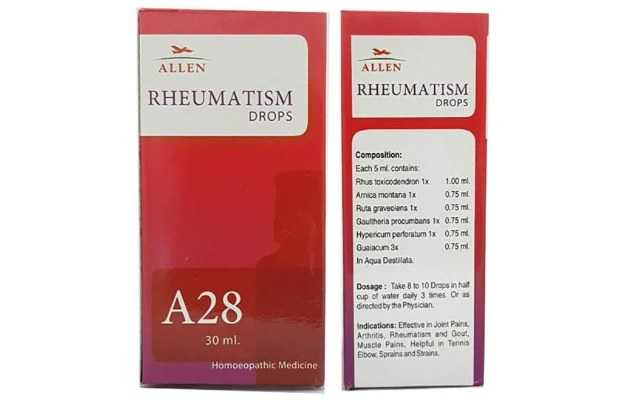 Allen A28 Rheumatism Drop