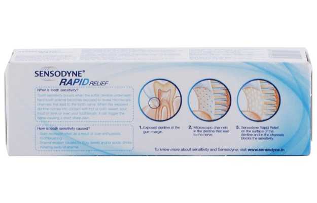 Sensodyne Freshness Toothpaste - Rapid Relief (With Fluoride), 40G Tube :  : Health & Personal Care