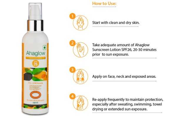 Ahaglow Sunscreen Lotion SPF 26_6