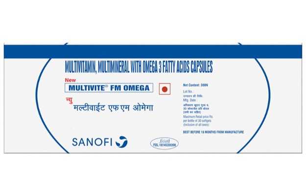 Multivite FM Omega Multimineral & Multivitamin Supplement Capsule