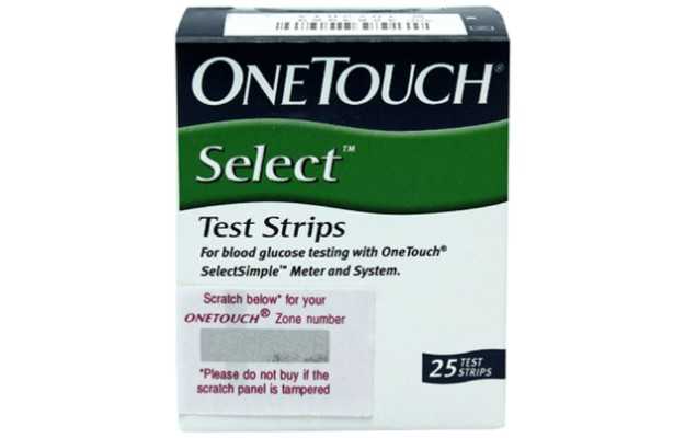 One Touch Select Test Strip