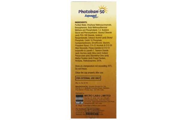 Photoban SPF 50 Aqua Gel 60gm