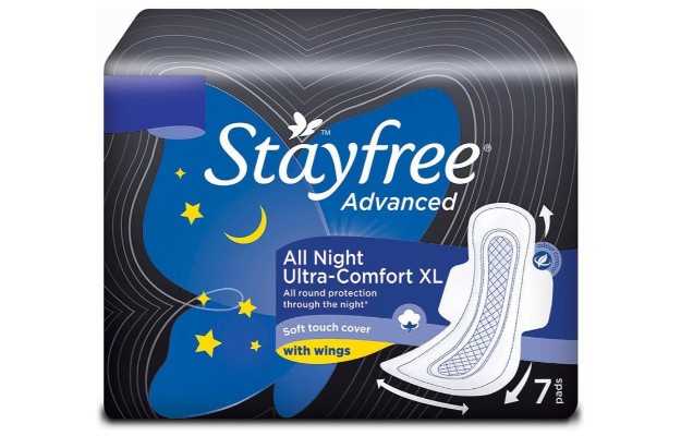 Stayfree Advanced All Night Ultra Comfort with Wings Pads XL