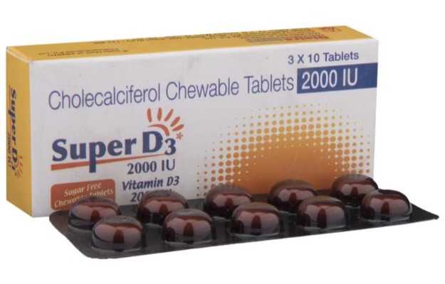 Super D3 2000 IU Tablet