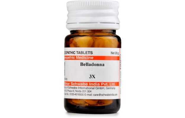 Schwabe Belladonna Trituration Tablet 3X