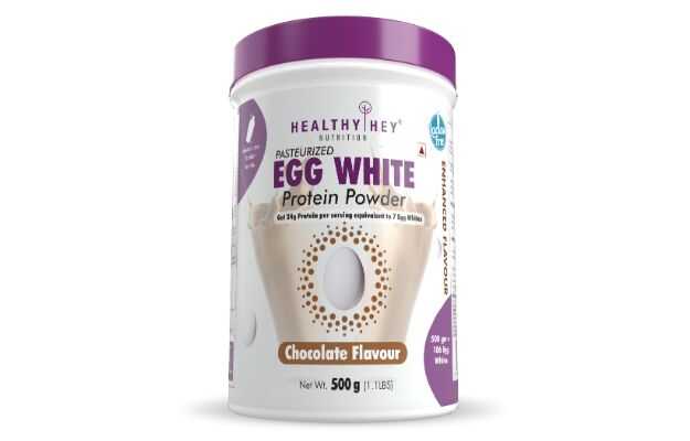 Healthy Hey Nutrition Pasteurized Egg White Protein Powder Chocolate 500gm