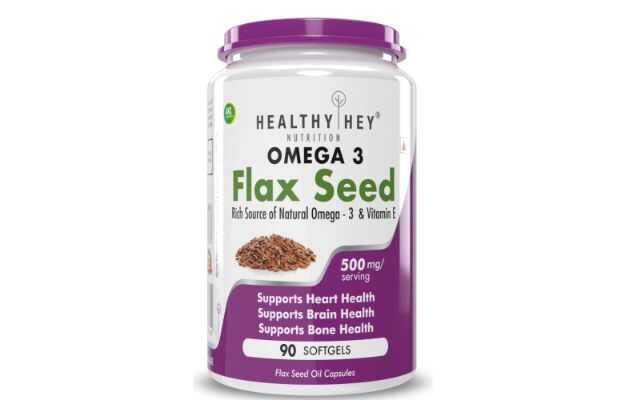Healthy Hey Nutrition Omega 3 Flaxseed Capsule