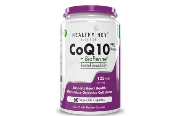 HealthyHey Nutrition CoQ10 Plus Bioperine Capsule 125mg