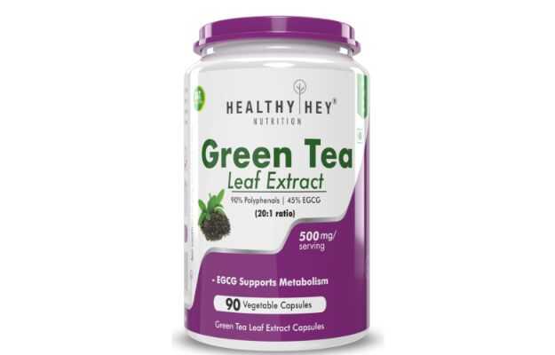 HealthyHey Nutrition Green Tea Leaf Extract Capsule