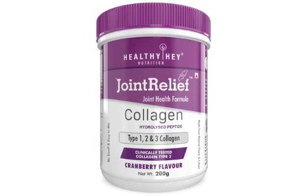 HealthyHey Nutrition Joint Relief Collagen Powder Strawberry