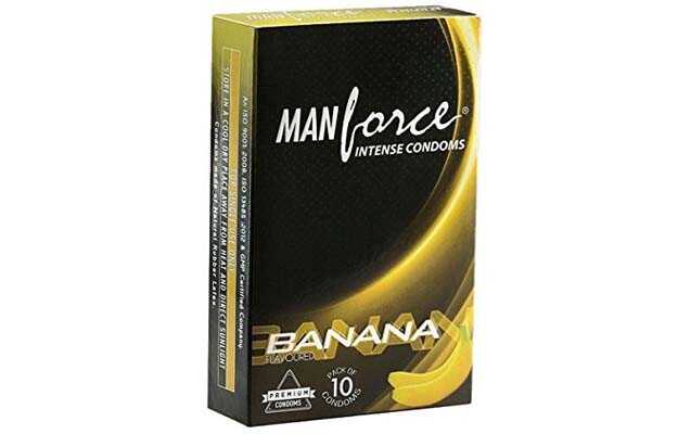 Manforce Intense Banana Flavoured Condom (10)