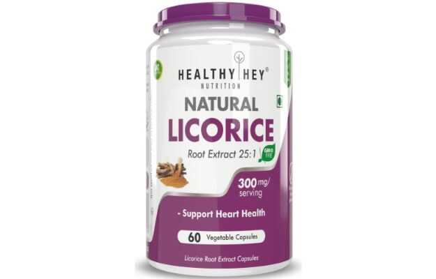 Healthy Hey Nutrition Natural Licorice Root Extract Capsules