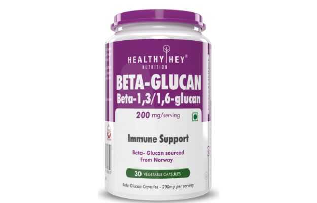 HealthyHey Nutrition Beta Glucan Beta 1,3/1,6 glucan Immune Support Capsule