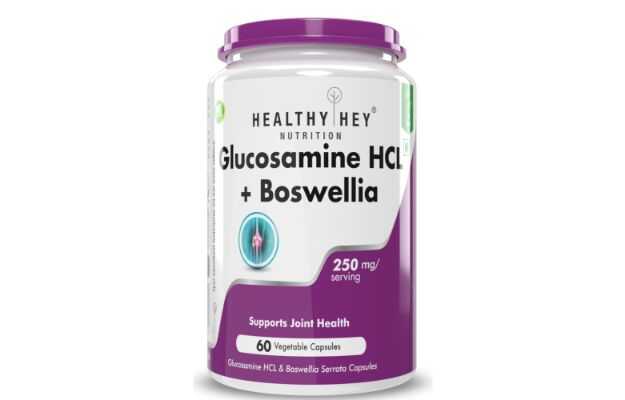 HealthyHey Nutrition Glucosamine HCL Plus Boswellia Capsule