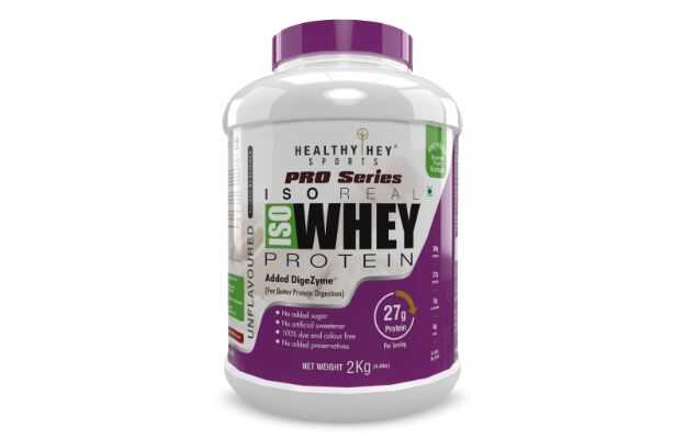 HealthyHey Nutrition Sports Pro Series Isoreal Whey Protein Powder Unflavored 2 Kg