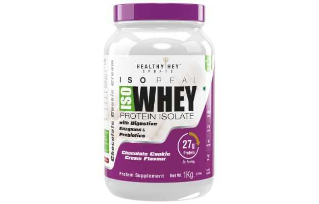 HealthyHey Nutrition Sports Pro Series Isoreal Whey Protein Powder Chocolate Cookie Cream Flavor