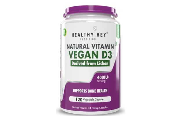 HealthyHey Nutrition Natural Vitamin Vegan D3 Capsule