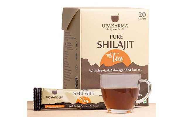 Upakarma Ayurveda Pure Shilajit Tea With Stevia & Ashwagandha Extract
