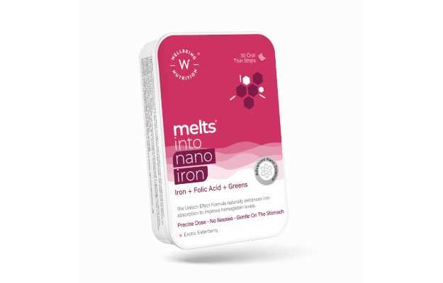 Wellbeing Nutrition Melts Into Nano Iron Oral Thin Strip