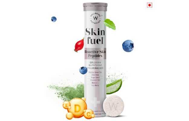 Wellbeing Nutrition Skin Fuel Effervescent Tablet Blueberry & Mint Flavour