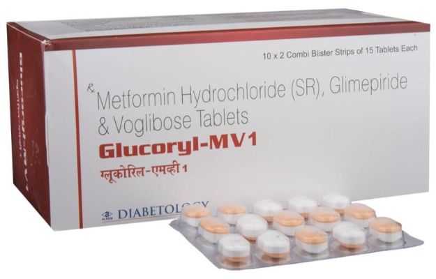 GLUCORYL MV 1/0.3mg Tablet 15's