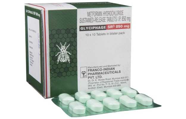 Glyciphage SR 850 Tablet