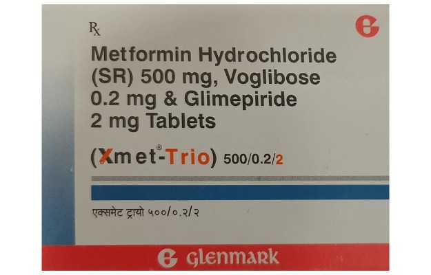 Xmet Trio 2 Mg/500 Mg/ 0.2 Mg Tablet