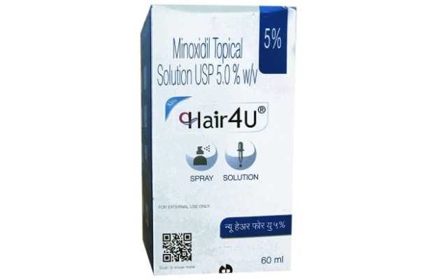 New Hair 4U 5% Solution: Uses, Price, Dosage, Side Effects, Substitute, Buy  Online