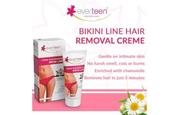 Buy everteen Combo: Bikini Line Hair Remover Creme 50g and V Gel 30g for  Women on everteen