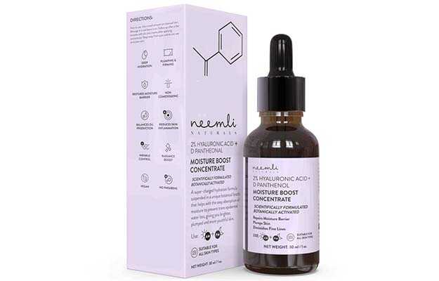 Neemli Naturals 2% Hyaluronic Acid + D Panthenol Moisture Boost Concentrate Face Serum 30 ml