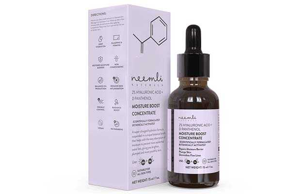 Neemli Naturals 2% Hyaluronic Acid + D Panthenol Moisture Boost Concentrate Face Serum 15 ml