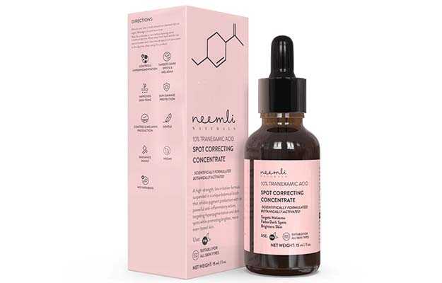 Neemli Naturals 10% Mandelic Acid + Hyaluronic Acid Retexturizing Concentrate Face Serum 15 ml