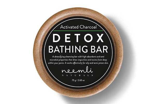 Neemli Naturals Activated Charcoal Detox Bathing Bar