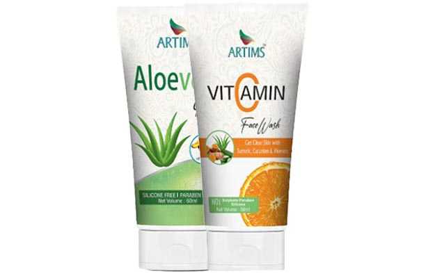 Artims Vitamin C Face Wash and Aloevera Gel kit (120ml)