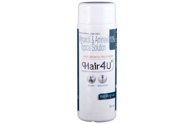 Hair 4U 10% solution: Uses, Price, Dosage, Side Effects, Substitute, Buy  Online