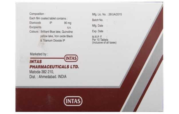 Intacoxia 90 Tablet in Hindi की जानकारी, लाभ, फायदे, उपयोग, कीमत, खुराक ...
