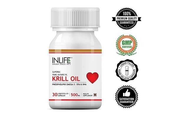 Inlife Krill Oil Omega 3 Fatty Acid Capsule