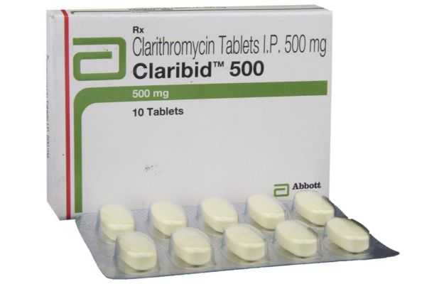 Claribid 500 Tablet (10)