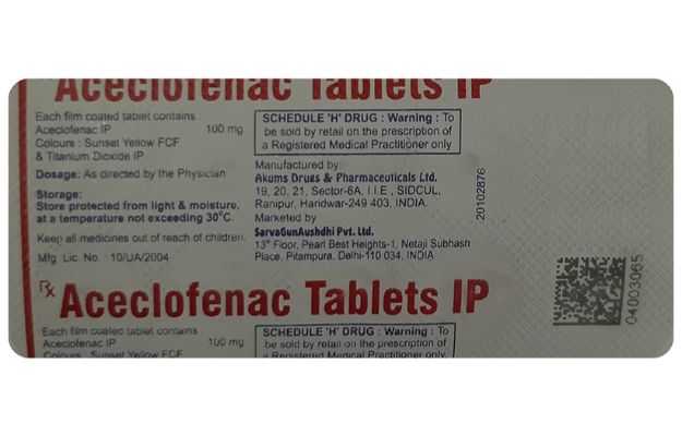 StayHappi Aceclofenac 100 Mg Tablet